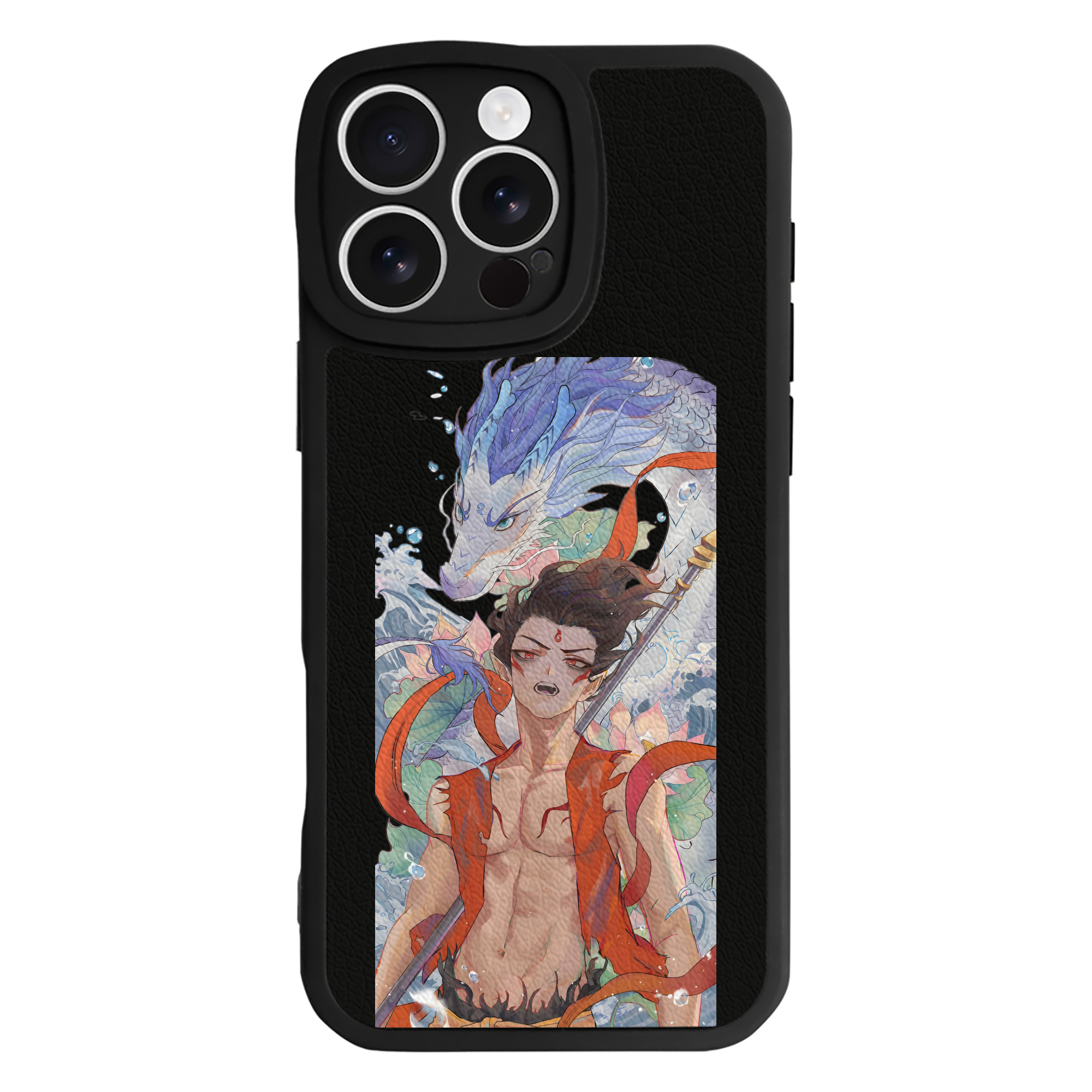 （画像用） Ne Zha 2 ナタ 魔童の大暴れ 【iPhone 16シリーズ対応】シリコンスマホケース（レザー調） 材質：シリコン